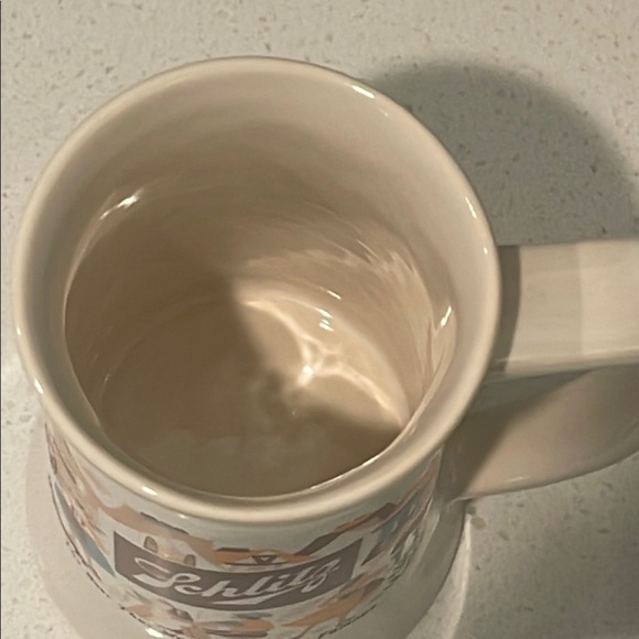 Schlitz Beer Cream and Brown Ceramic Mug with Nostalgic Design - Picture 4 of 4